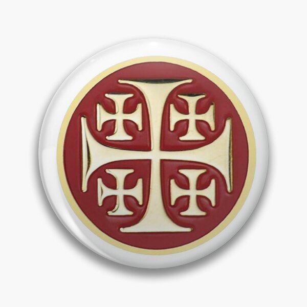Item preview, Small Gold Crosses On Red Circle Symbol designed and sold by Abstract65.