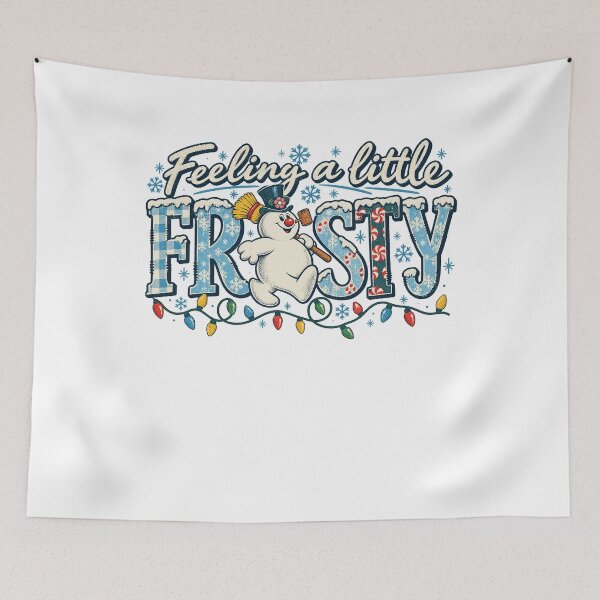 Item preview, Feeling A Little Frosty Snowman Christmas Lights Holiday designed and sold by JapanAnimeS3.