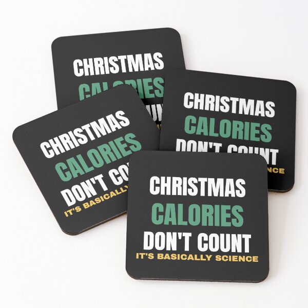 Item preview, Christmas Calories Don't Count Funny Holiday Shirt designed and sold by Hellahandmade.