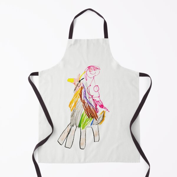 Item preview, Emma on the Rainbow Pony - Hold On Tight! designed and sold by TwoLinesArt.