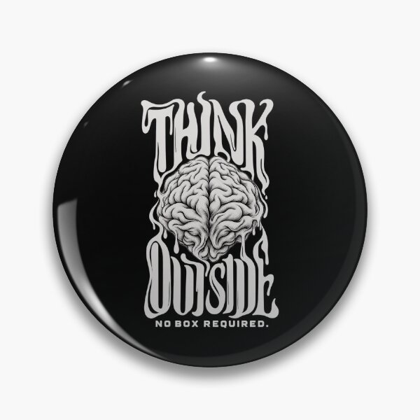 Item preview, Think Outside No Box Required Melting Brain designed and sold by graphic-genie.