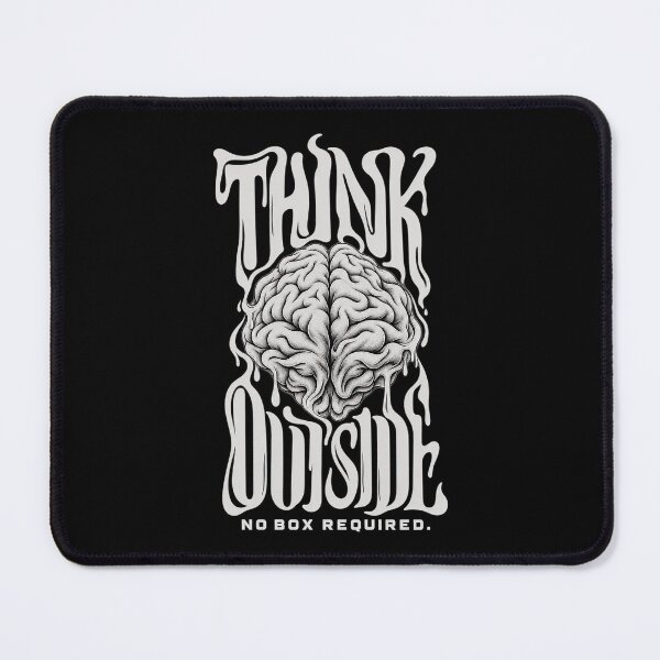 Item preview, Think Outside No Box Required Melting Brain designed and sold by graphic-genie.