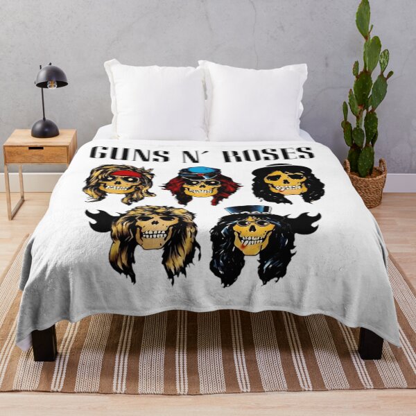 Item preview, Guns N Roses 5 Skull Band Members Cartoon Vector  designed and sold by CaffeineCllub.