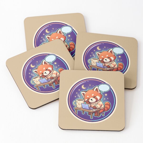 Item preview, Red Panda Needs Another Coffee designed and sold by ELmestka.