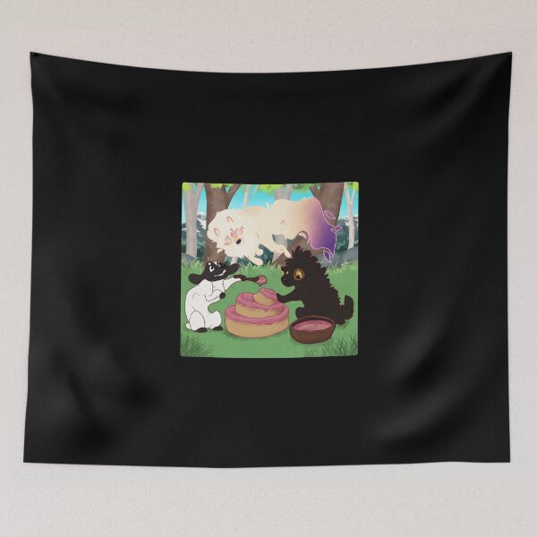 Item preview, Fantasy Animals Decorating Cake in Woodland designed and sold by PeaceTypo.