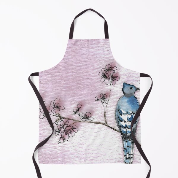 Item preview, Bluejay with Cherry Blossoms designed and sold by Beldridge Original Art.