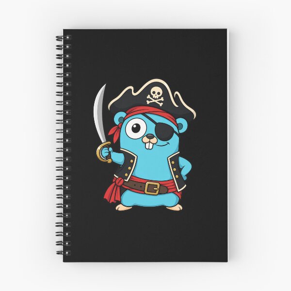 Item preview, Golang gopher mascot Go pirate designed and sold by Olena Du.