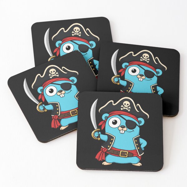 Item preview, Golang gopher mascot Go pirate designed and sold by Olena Du.