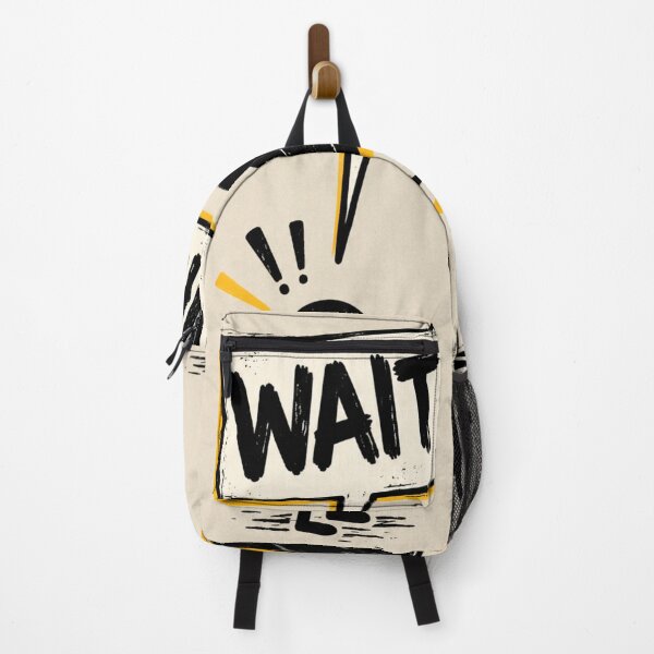 Item preview, Wait What Funny Cartoon Question Mark Humor designed and sold by AbstractAuraArt.