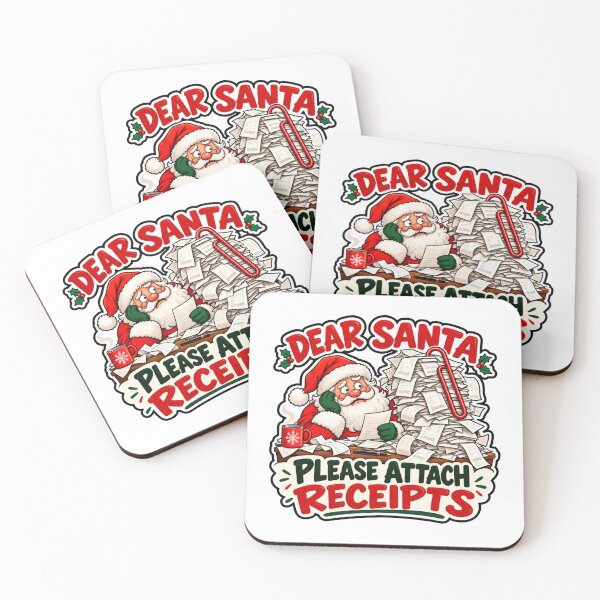Item preview, Dear Santa Please Attach Receipts - Funny Accountant Christmas designed and sold by WeirdlyMild.