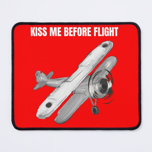 Item preview, Kiss Me Before Flight, Funny Gifts For Aviation designed and sold by MIKI-Fighter.