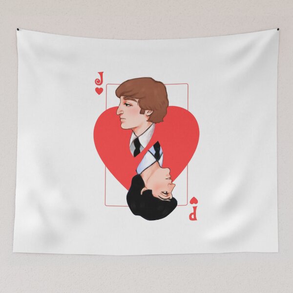 Item preview, JP McLenn on Red Heart Card - Retro Playing Cards Design designed and sold by StickWithMusic.