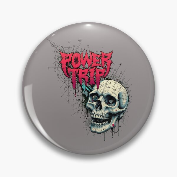 Item preview, POWER TRIP Skull Logo Metal Band T-Shirt-74 designed and sold by DanielZimzik.