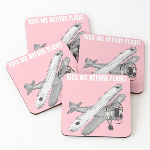 Item preview, Kiss Me Before Flight, Funny Gifts For Aviation designed and sold by MIKI-Fighter.