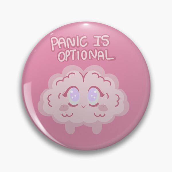 Item preview, "Panic is Optional" humor sticker  designed and sold by Jelly Studio.