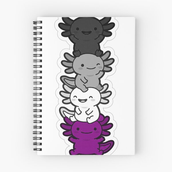 Item preview, Ace Pride Axolotl Stack, Cute Asexual Axolotls designed and sold by Heathers Store.