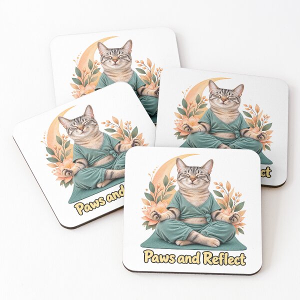 Item preview, Paws and Reflect Cat designed and sold by EllieGantDesign.