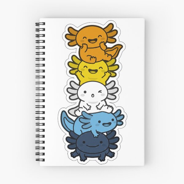 Item preview, Aroace Pride Axolotl Stack, Cute Aro Ace Axolotls designed and sold by Heathers Store.