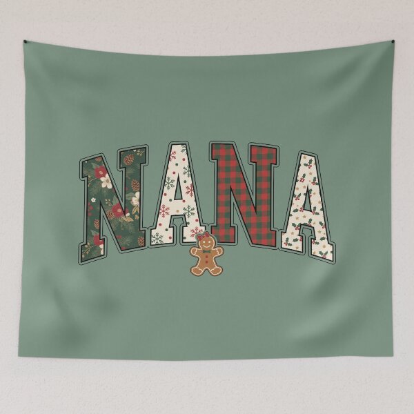 Item preview, Christmas Nana Faux Patchwork Pattern I designed and sold by Lemon Pepper.