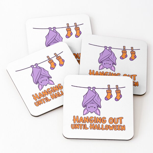 Item preview, Hanging Out Until Halloween Cute Laundry Bat designed and sold by TeNovaStudio.