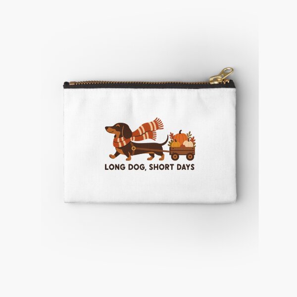 Item preview, Long Dog Short Days Autumn Dachshund designed and sold by TeNovaStudio.