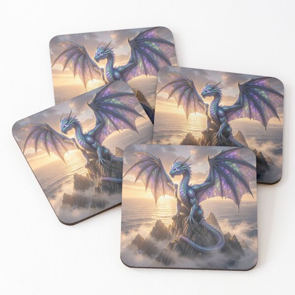 Item preview, Blue Sea Dragon Overlooking the Crashing Waves designed and sold by Fanta-sticky.