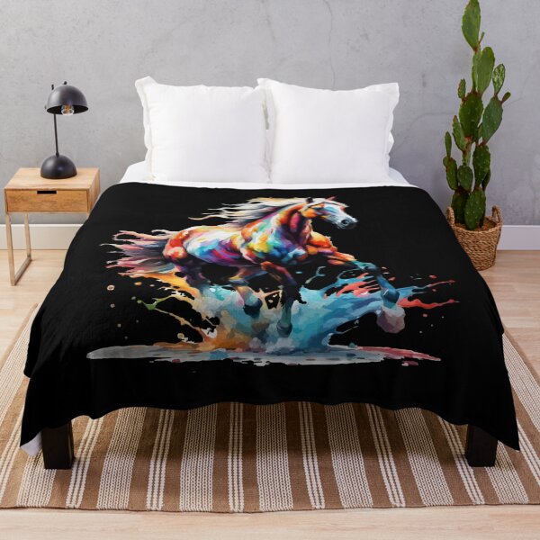 Item preview, Colorful horse, horse girl, watercolor, colorful designed and sold by Loona97.