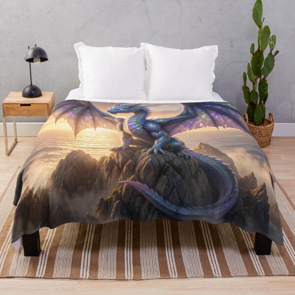 Item preview, Blue Sea Dragon Overlooking the Crashing Waves designed and sold by Fanta-sticky.
