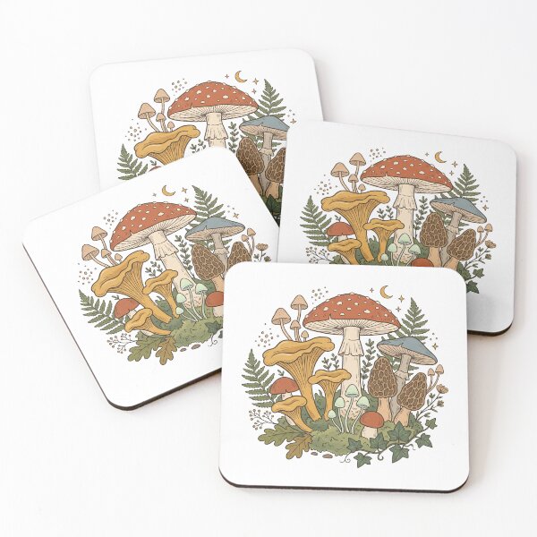Item preview, Vintage Wild Mushroom Botanical Illustration - Cottagecore Nature Art designed and sold by OdysseusMilt.