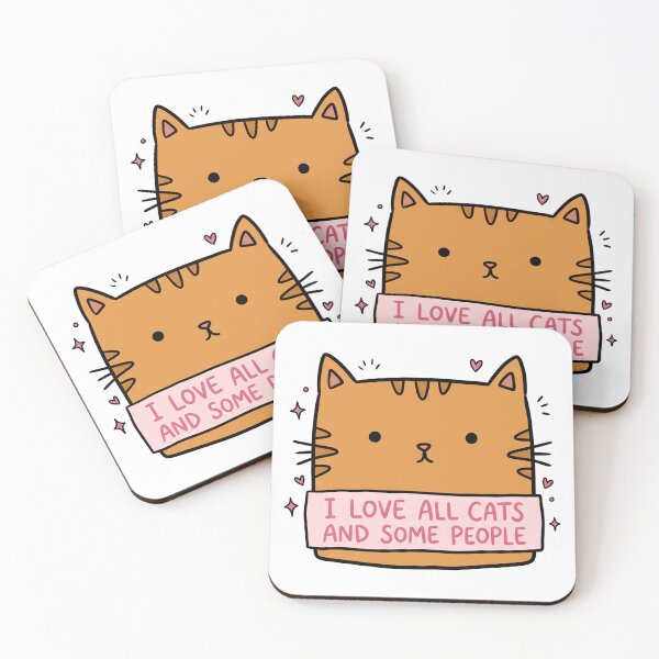 Item preview, I Love All Cats And Some People designed and sold by DariaDoodleArt.