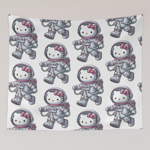 Item preview, Hello Kitty is walking on the Moon designed and sold by myfavoritegifts.