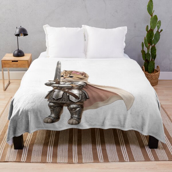 Item preview, Kitten Knight Cute Cat Warrior Meme designed and sold by Lalanian-Shop.