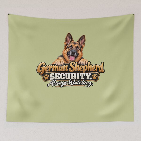 Item preview, German Shepherd Security, Always Watching | Funny German Shepherd Dog Lover Gift designed and sold by Right-UR.