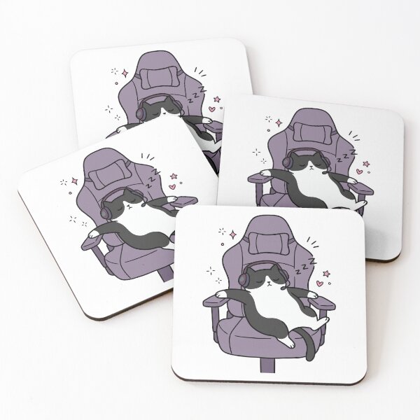 Item preview, Cat Asleep In A Gaming Chair designed and sold by DariaDoodleArt.