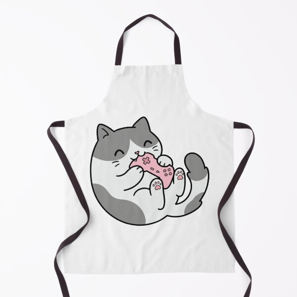 Item preview, Cat Biting A Pink Game Controller designed and sold by DariaDoodleArt.