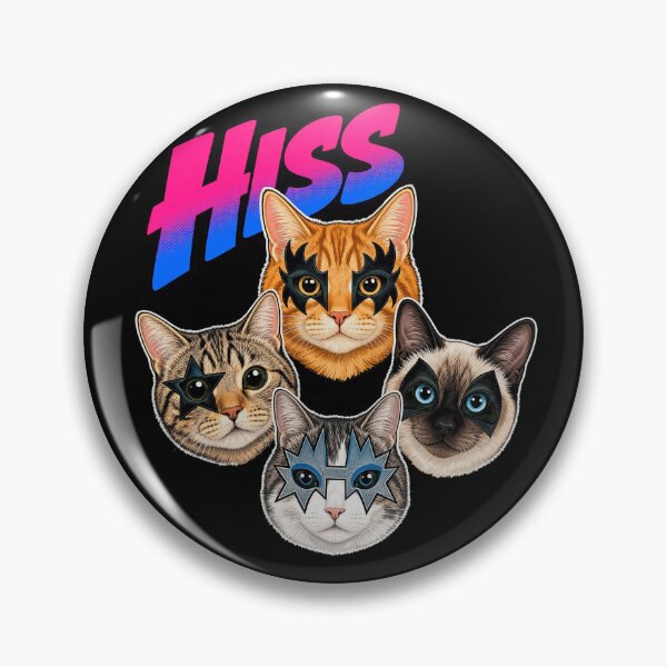 Item preview, Hiss Heavy Metal Cats Band designed and sold by duanetrujillo.
