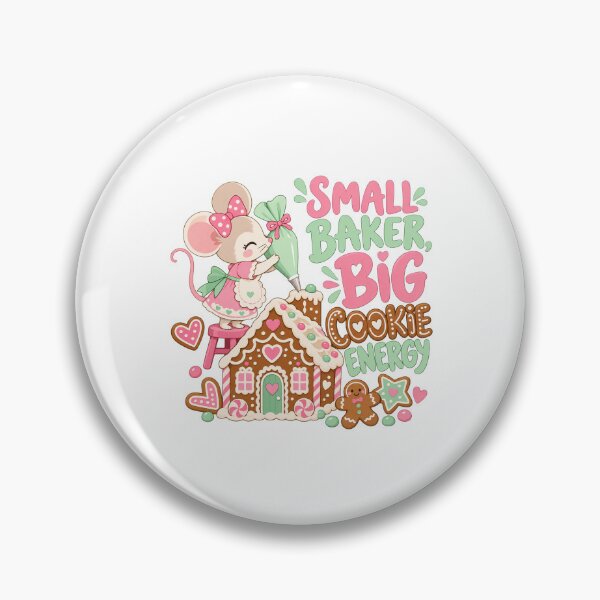 Item preview, Small Baker Big Cookie Energy Christmas Mouse designed and sold by TeNovaStudio.