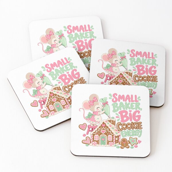 Item preview, Small Baker Big Cookie Energy Christmas Mouse designed and sold by TeNovaStudio.