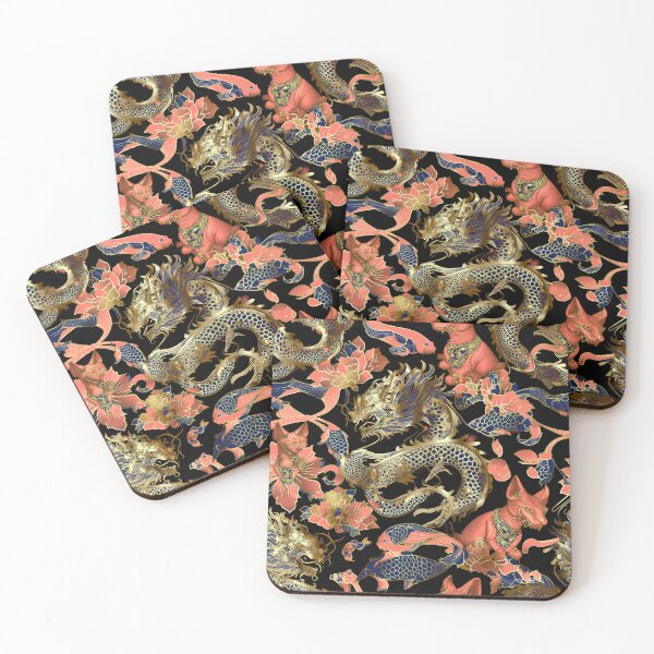 Item preview, Traditional Asian Irezumi Wave Tattoo Pattern 08 designed and sold by The Design Asset Station.