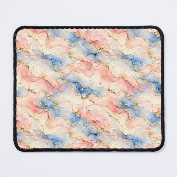 Item preview, Marbling ink of pastels and gold designed and sold by LittlePatterns.