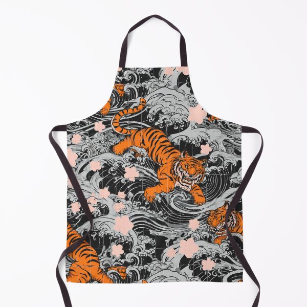 Item preview, Traditional Asian Irezumi Wave Tattoo Pattern 10 designed and sold by The Design Asset Station.