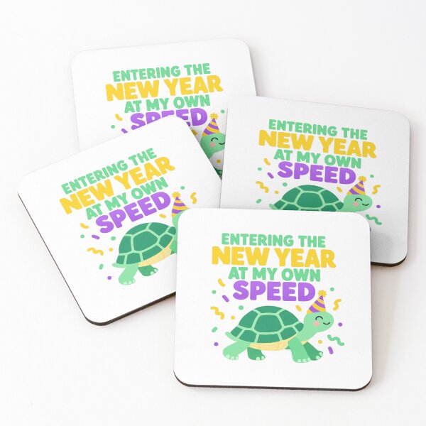 Item preview, Entering the New Year at My Own Speed Tortoise designed and sold by TeNovaStudio.