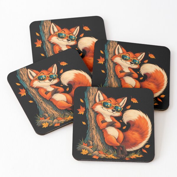 Item preview, Cool Fox in Autumn Forest designed and sold by RkskArt.