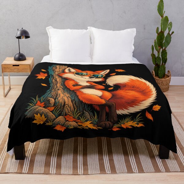 Item preview, Cool Fox in Autumn Forest designed and sold by RkskArt.