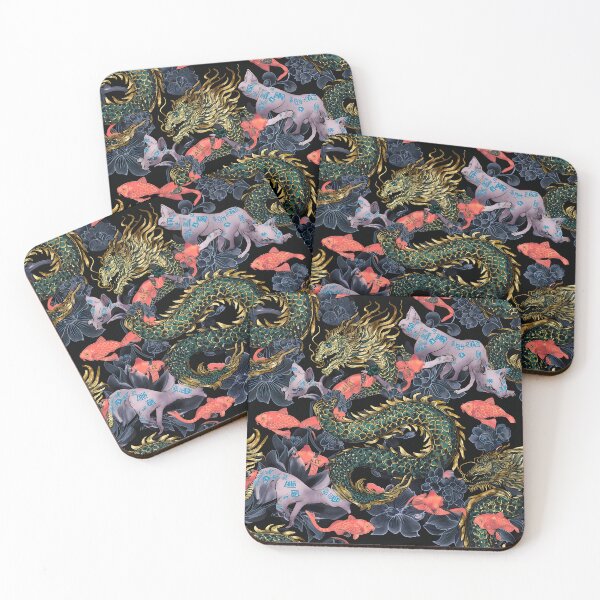 Item preview, Traditional Asian Irezumi Wave Tattoo Pattern 12 designed and sold by The Design Asset Station.