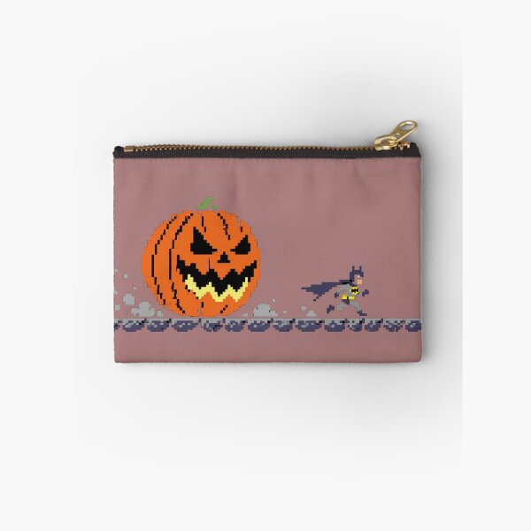 Item preview, Batman Running from a Giant Pixel Pumpkin designed and sold by RunningPixelCup.