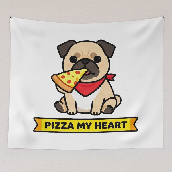 Item preview, Pug Pizza Lover Slice Of Joy designed and sold by Arc2020.