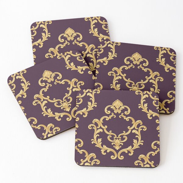 Item preview, Deep Plum & Gold Rococo designed and sold by DesignsByPrnces.