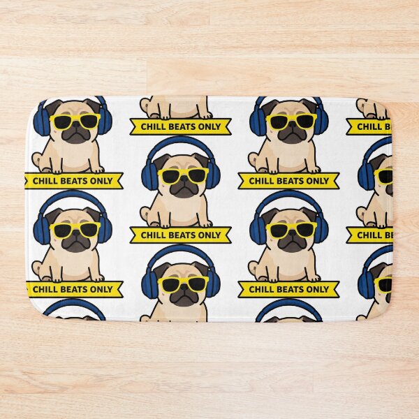 Item preview, Pug With Headphones Lo-Fi Beats designed and sold by Arc2020.