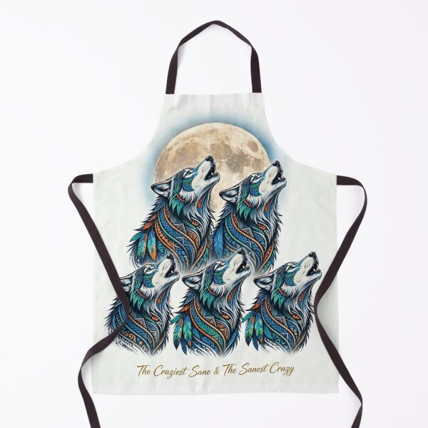 Item preview, Five Wolves Moon Howling Totem Pack designed and sold by Ahmadhamroush.